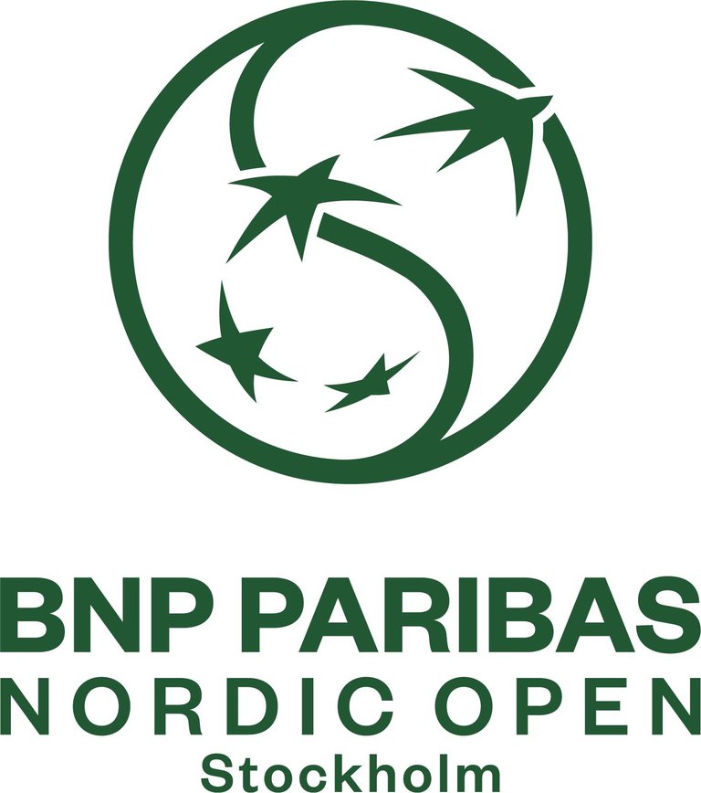 Text BNP Paribas Nordic Open och en cirkel med stjärnor.