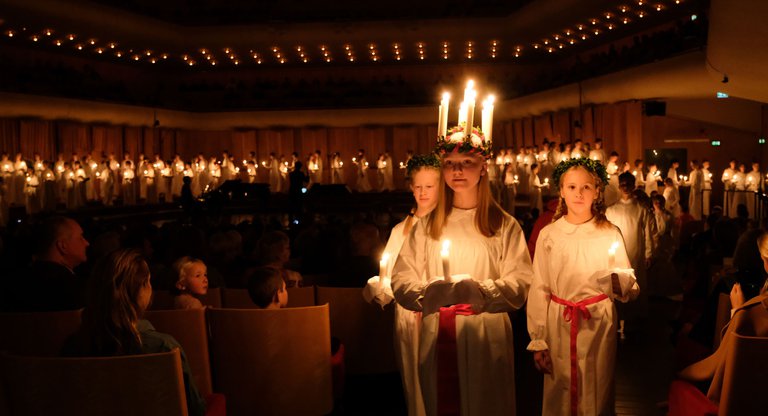 Lucia i Berwaldhallen.